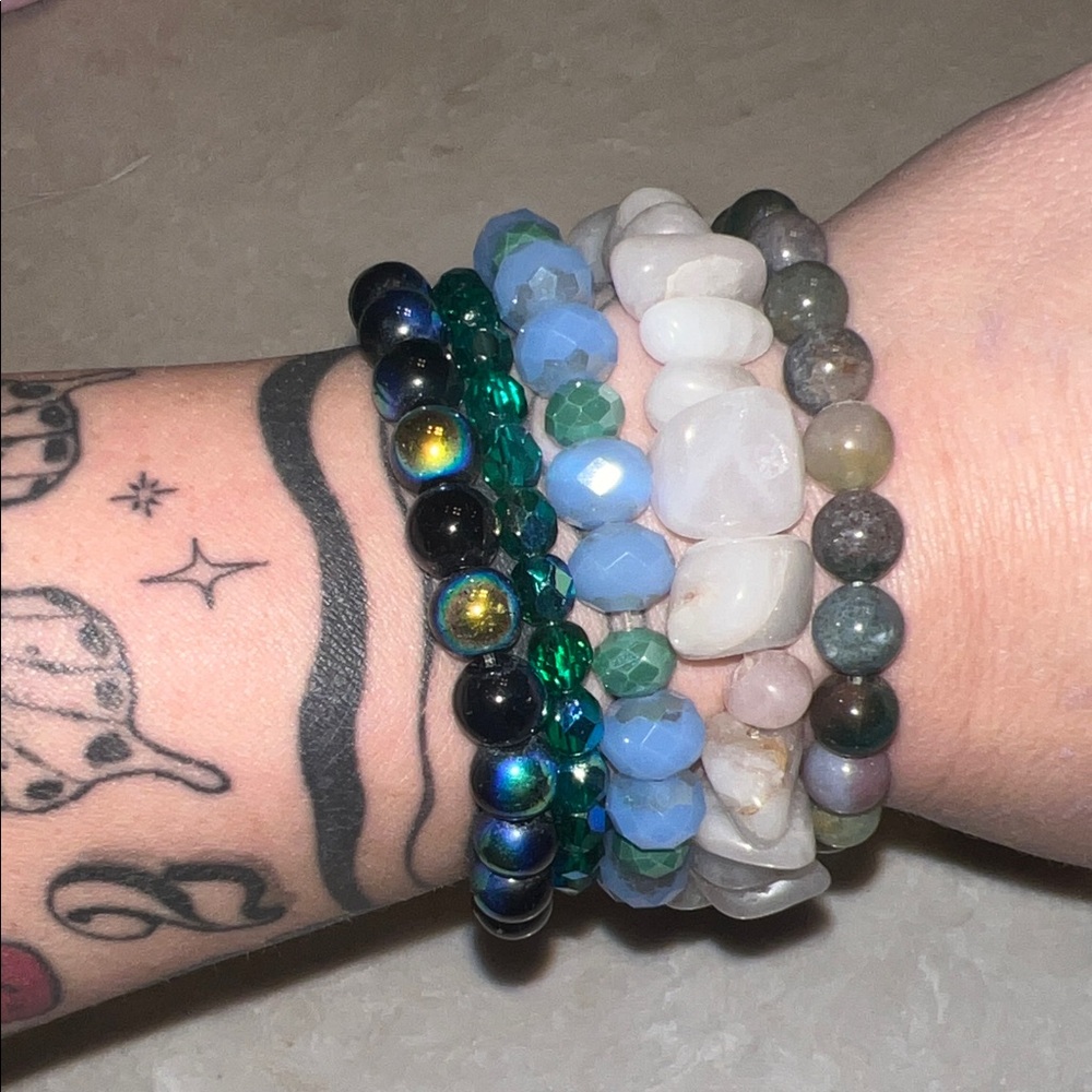 Multicolor Beaded Bracelet Set